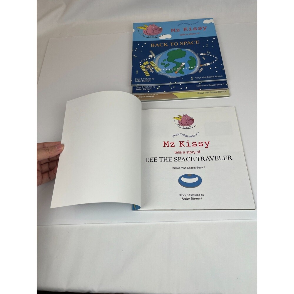 Lot of 4 Mz Kissy Tells a Story (Kissys Visit Space) Books 1-4 Kids Series Books - Picture 6 of 16